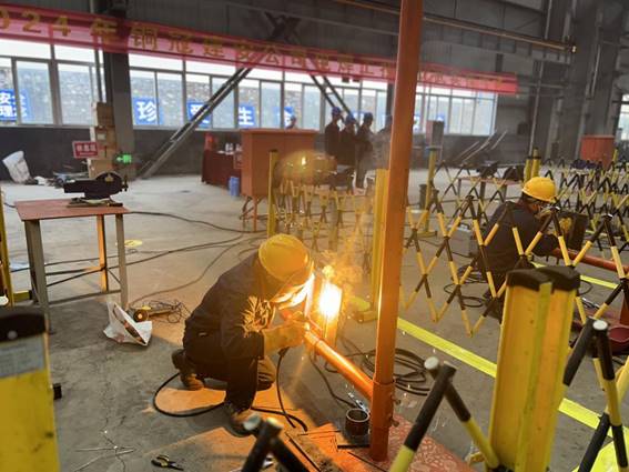 公司舉辦電焊工、電工技術(shù)比武